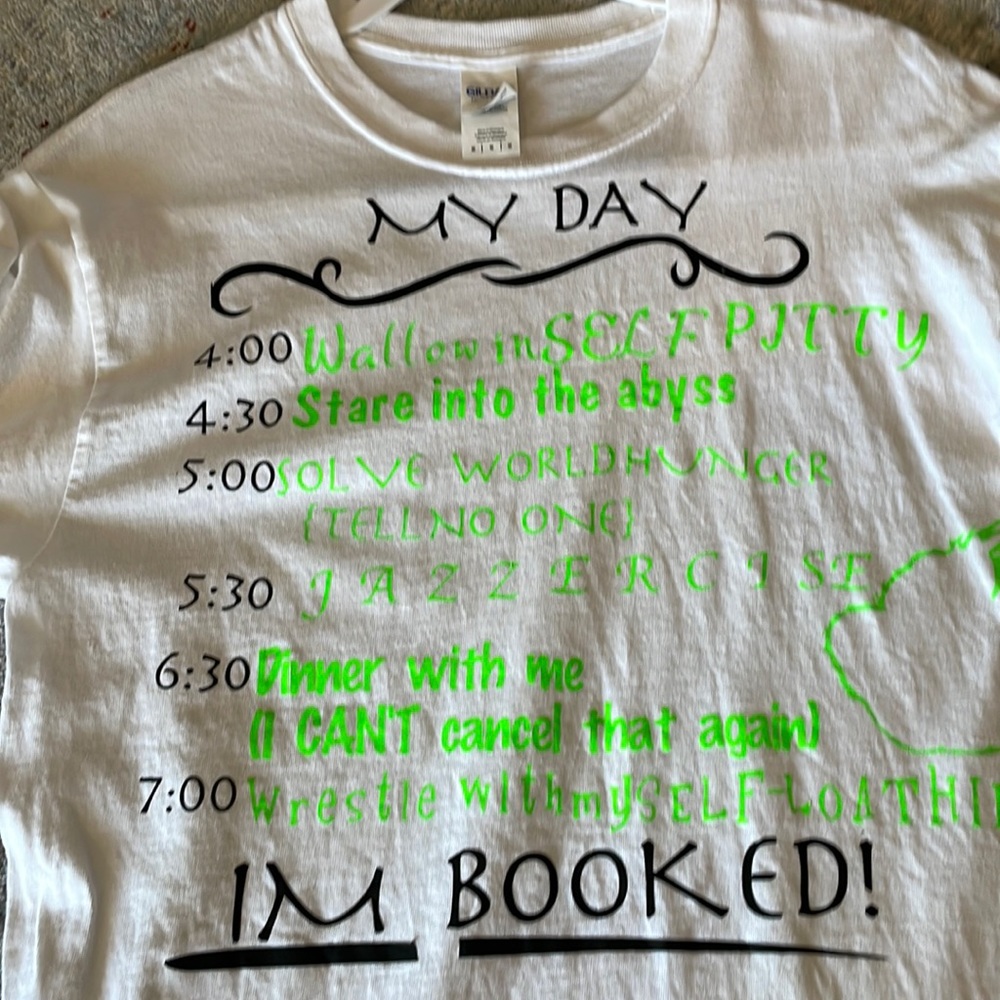 Grinch “my day” long sleeve T-shirt, white